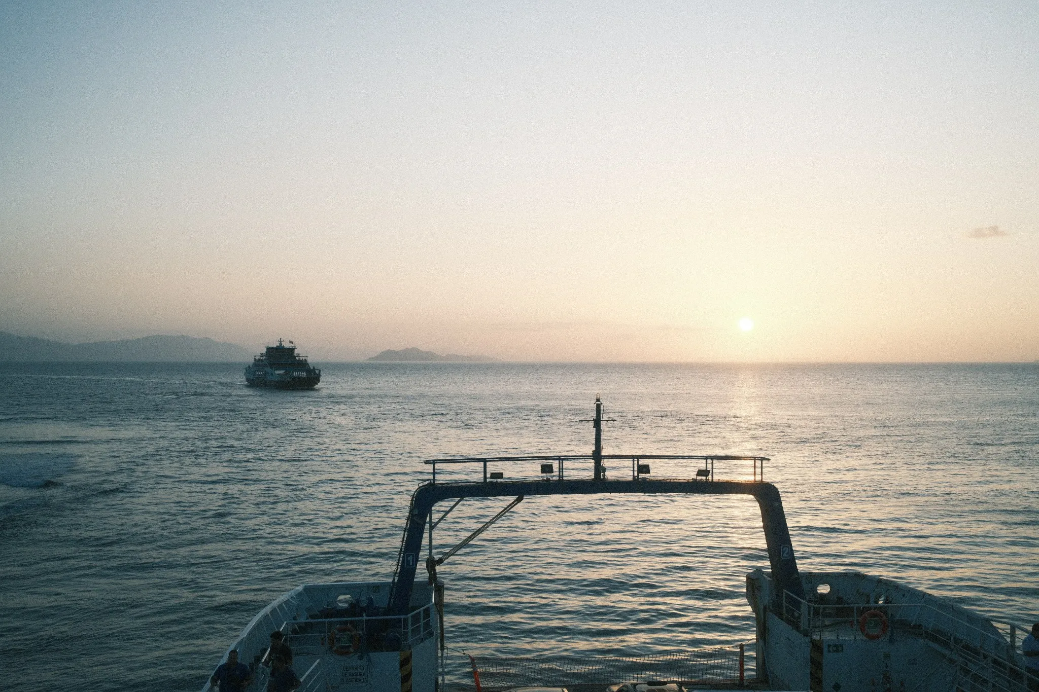 Ocean Sunset, rendered in Fujicolor Superia 200