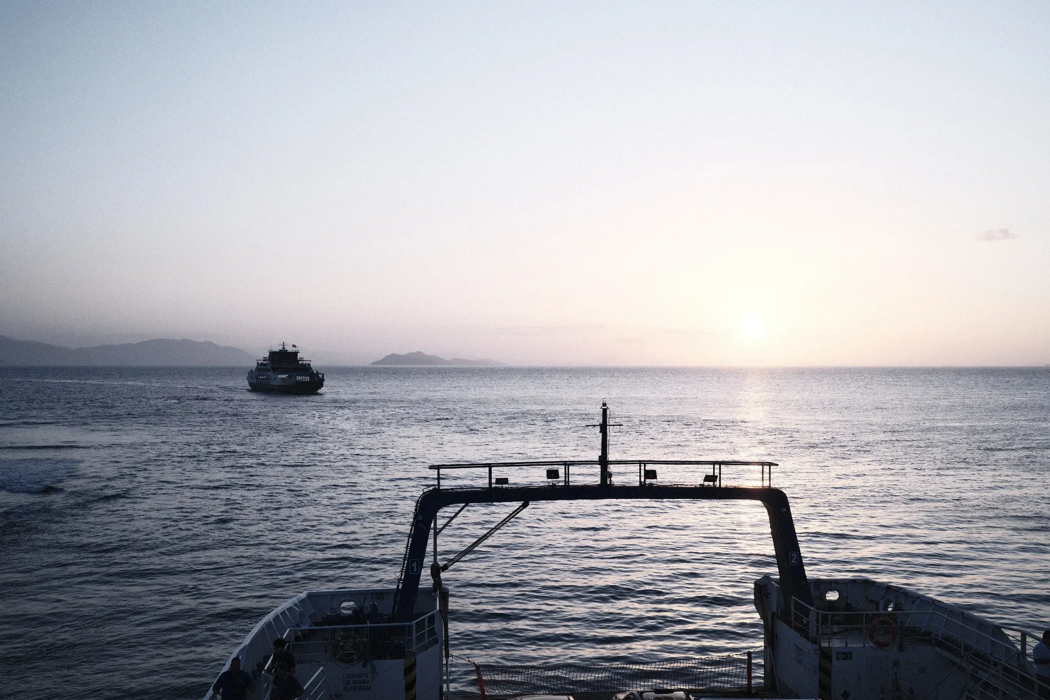 Ocean Sunset, rendered in Kodachrome Blue