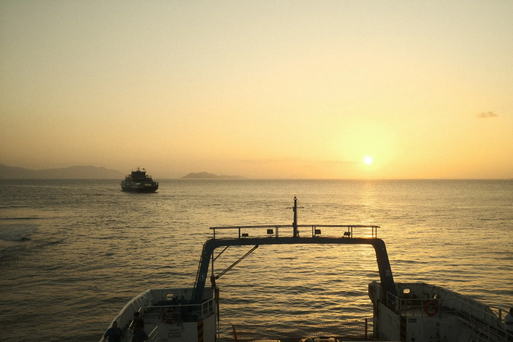 Ocean Sunset, rendered in Vintage Color