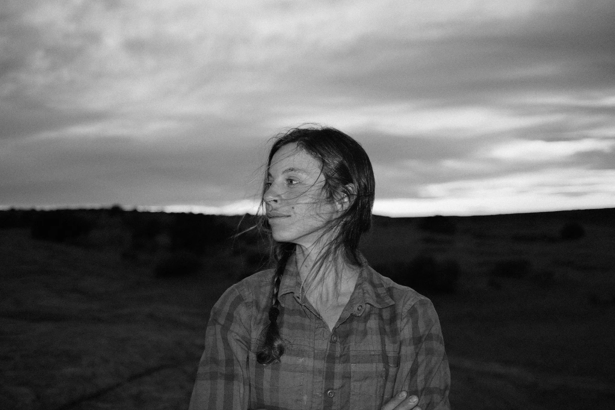 Portrait, rendered in Kentmere Pan 400