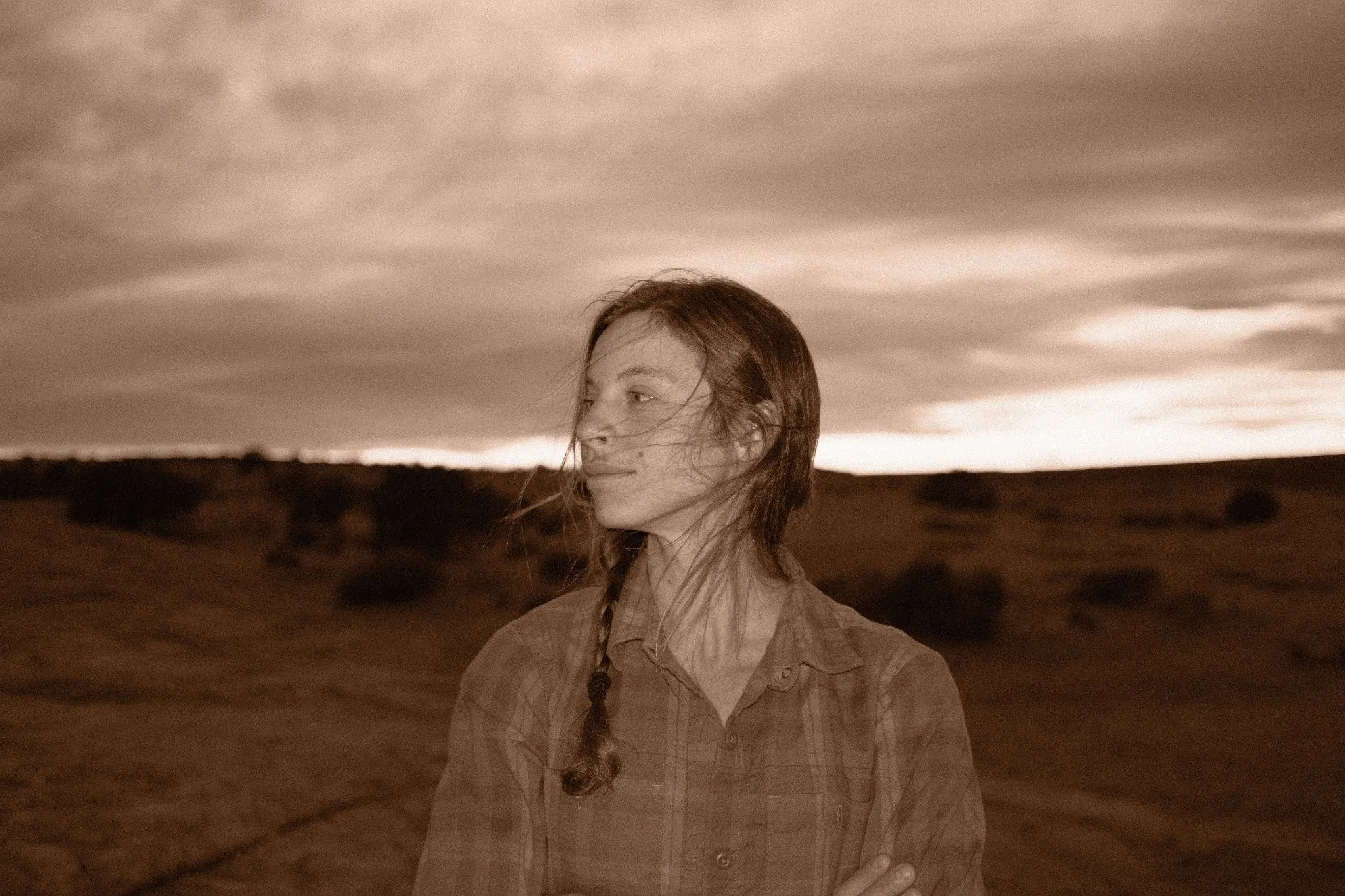 Portrait, rendered in B&W Sepia