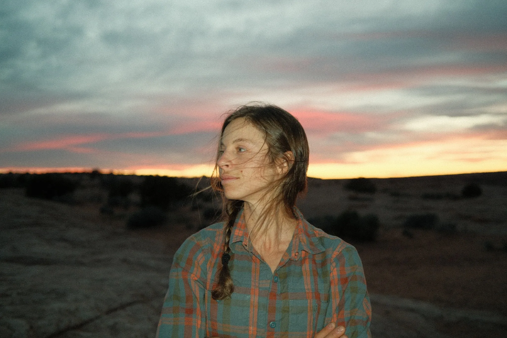 Portrait, rendered in Kodak Portra 400 Warm